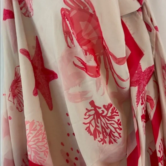 NWT Anne Klein Multi-Pinks Seaside Theme Scarf…OSFM - Picture 2 of 4